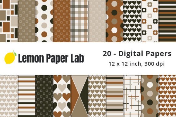 Brown Earth Tones Digital Paper: A Versatile Resource for Creative Projects
