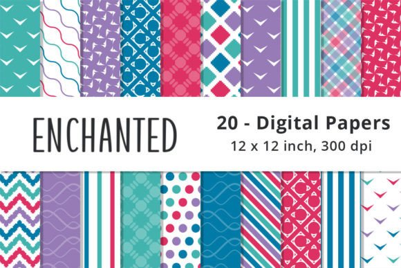 Exploring the Versatility of Pink, Blue, Green Purple Digital Paper in Creative Projects