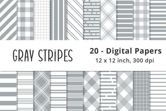 Gray Stripes Digital Pattern Backgrounds: Strategic Use for Design and Productivity