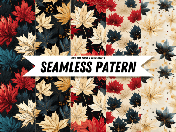 Maple Elegance Pattern: A Versatile Digital Asset for Creative Projects
