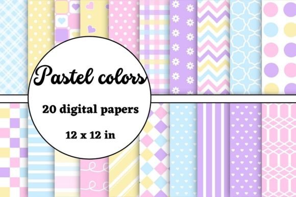 Pastel Colors Digital Papers: A Versatile Resource for Creative Projects