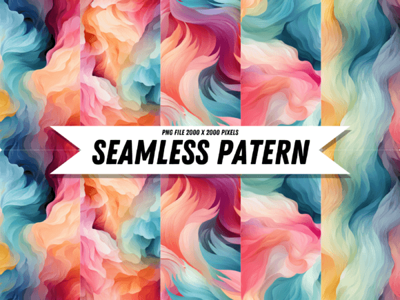 Pastel Watercolor Pattern: A Delicate Touch for Creative Projects
