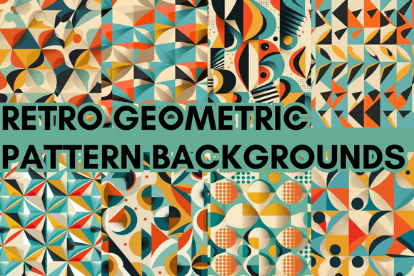 Retro Geometric Pattern Backgrounds
