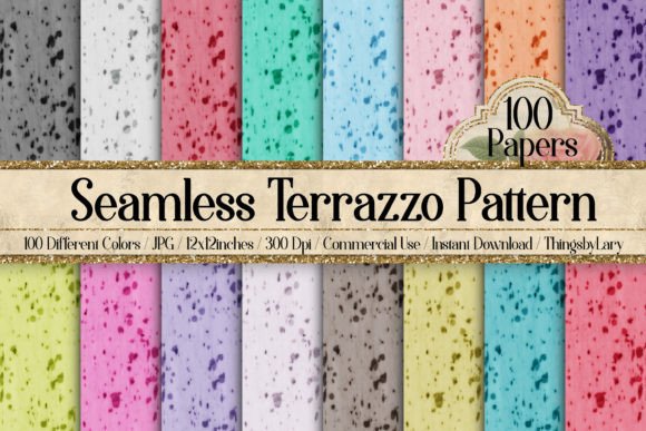 Seamless Realistic Terrazzo Pattern: A Versatile Design Solution for Creative Projects