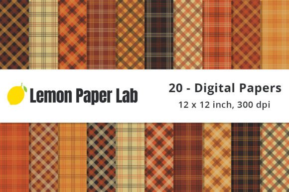 Simple Fall Plaid Digital Paper: A Versatile Resource for Autumn Creations