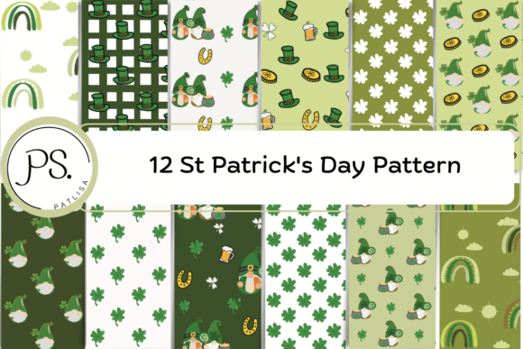 St Patrick’s Day Pattern Digital Paper: A Versatile Resource for Creative Projects